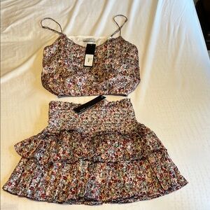 Floral Skirt Set